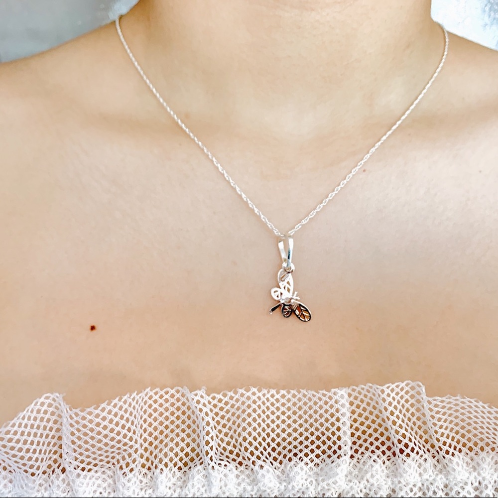 Real silver Dragon fly necklace+earrings!!